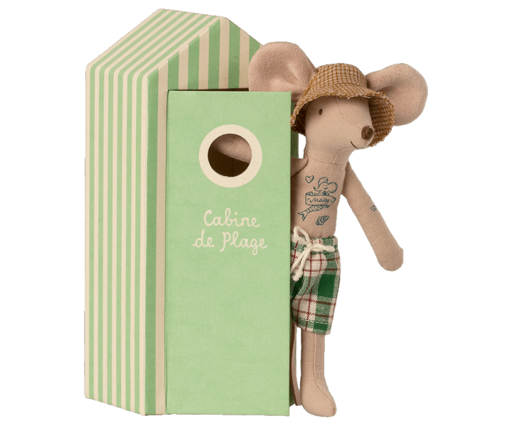 Pludmales pele - peļu tētis pludmales mājā